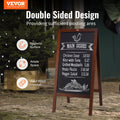 VEOVR A Frame Chalkboard 50x102cm Double-Sided Sandwich Board Rustic