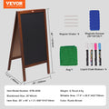 VEOVR A Frame Chalkboard 50x102cm Double-Sided Sandwich Board Rustic