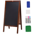 VEOVR A Frame Chalkboard 50x102cm Double-Sided Sandwich Board Rustic