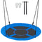 Tree Swing, 40 Inch Saucer Swing, 750lbs Weight Capacity, 900D Oxford Fabric Swing Seat with 2 Tree Hanging Straps and Adjustable Multi-Strand Ropes, Round Swing for Kids Outdoor, Blue