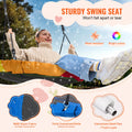 40 Inch Saucer Swing 750lbs Capacity Blue Outdoor Kids Tree Swing