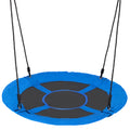 40 Inch Saucer Swing 750lbs Capacity Blue Outdoor Kids Tree Swing