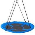 40 Inch Saucer Swing 750lbs Capacity Blue Outdoor Kids Tree Swing