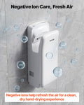 Hand Dryer HEPA Filter 19000 RPM Dual-Side Airflow Wall Mount White