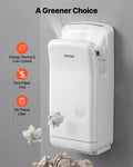 Hand Dryer HEPA Filter 19000 RPM Dual-Side Airflow Wall Mount White