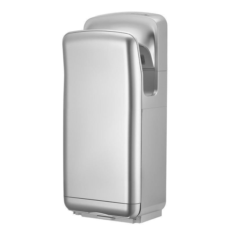 Vertical Hand Dryer HEPA Filter 19000 RPM Dual Airflow Silver
