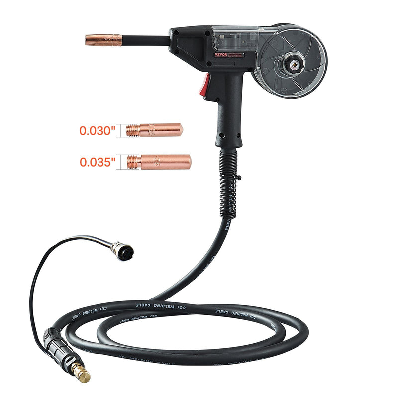 200Amp Spool Gun 10ft Cable MIG Welder Flux Core Solid Aluminum