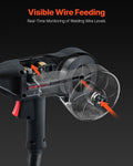 200Amp Spool Gun 10ft Cable MIG Welder Flux Core Solid Aluminum