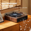 Bluetooth Vinyl Record Player 3-Speed Turntable 10W Speakers