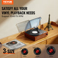 Bluetooth Vinyl Record Player 3-Speed Turntable 5W Speakers