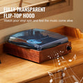 Bluetooth Vinyl Record Player 3-Speed Turntable 5W Speakers