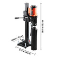 Diamond Core Drilling Machine, 8in Wet&Dry Concrete Core Drill Rig with Stand, 750RPM Speed & 1-1/4