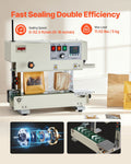 Continuous Bag Band Sealing Machine 6-12mm Seal Vertical Heat Sealer