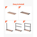 Coffee Mug Holder for Countertop 16 Hooks Cup Rack with Wood Storage Base