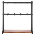 Coffee Mug Holder 16 Hooks Countertop Cup Rack Wood Storage Base