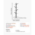 Mug Holder Tree with Marble Base 8 Hooks Cup Tree Rack for Counter Kitchen