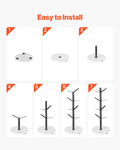 Mug Tree Holder 8 Hooks Marble Base Kitchen Counter Cup Rack