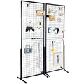 Gridwall Panel Tower 2 Pack Wire Display Rack Double Sided
