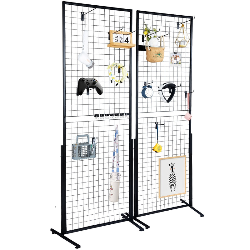 Gridwall Panel Tower 2 Pack Wire Display Rack Double Sided