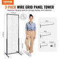 Gridwall Panel Tower 2 Pack Wire Display Rack Double Sided