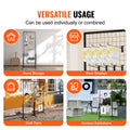 Gridwall Panel Tower 2 Pack Wire Display Rack Double Sided