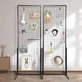 Gridwall Panel Tower 2 Pack Wire Display Rack Double Sided