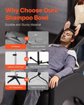 Portable Shampoo Bowl Adjustable Height Angle Drain Hose Salon