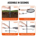 Swivel Campfire Grill Adjustable Heavy Duty Steel Open Fire