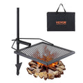 Swivel Campfire Grill 360° Adjustable Heavy Duty Steel Fire Pit BBQ