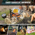 Swivel Campfire Grill 360° Adjustable Heavy Duty Steel Fire Pit BBQ
