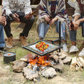 Swivel Campfire Grill 360° Adjustable Heavy Duty Steel Fire Pit BBQ