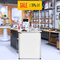 Portable Podium Table 785x380x1815mm Foldable Exhibition Counter