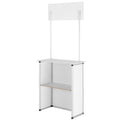 Portable Podium Table 785x380x1815mm Foldable Exhibition Counter
