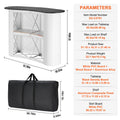 Foldable Podium Table 1300x465x950mm Exhibition Counter Display Stand