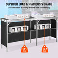 Folding Bar Table Extra Long Portable Indoor Tradeshow Podium