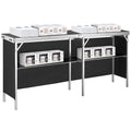 Folding Bar Table Extra Long Portable Indoor Tradeshow Podium