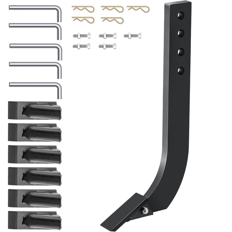 Box Blade Shank 46.4cm Scarifier 5pcs Ripper Tapered Teeth