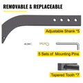 Box Blade Shank 46.4cm Scarifier 5pcs Ripper Tapered Teeth