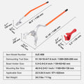 Tire Mount Demount Tool, 571-622 mm Manual Steel Tire Changer Mount Demount Removal Tool, with Extra Bead Holder, Tubeless Truck Bead Breaker, 3 PCS Tire Changing Tools, Orange