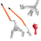 Tire Mount Demount Tool 571-622mm Manual Steel Truck 3pcs