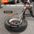 Tire Mount Demount Tool 571-622mm Manual Steel Truck 3pcs