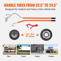 Tire Mount Demount Tool 571-622mm Manual Steel Truck 3pcs