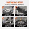 Tire Mount Demount Tool 571-622mm Manual Steel 3 Piece Orange