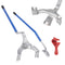Tire Mount Demount Tool 571-622mm Manual Steel 3Pcs Orange