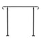 Wrought Iron Handrail 1-3 Steps Outdoor Stair Railing Black
