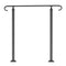 Outdoor Handrail 1-3 Steps Black Wrought Iron Stair Railing Concrete