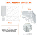 Wall Mount Blueprint Storage Rack Blueprint Holder with 12 Pivot Brackets