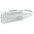 Wall Mount Blueprint Storage Rack Blueprint Holder with 12 Pivot Brackets