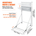 Mobile Blueprint Storage Rack 12 Pivot Brackets Adjustable Height