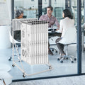 Mobile Blueprint Storage Rack 12 Pivot Brackets Adjustable Height